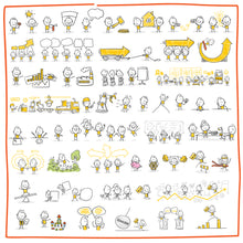 Load image into Gallery viewer, Part 2) 50 Yellow Stick-Figures Bundle #51-#100
